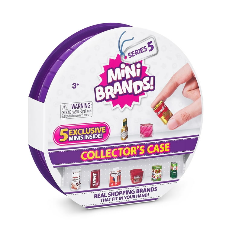 5 Surprise Mini Brands Series 5 Collector's Case with 5 Exclusive Minis  Novelty & Gag Toy by ZURU
