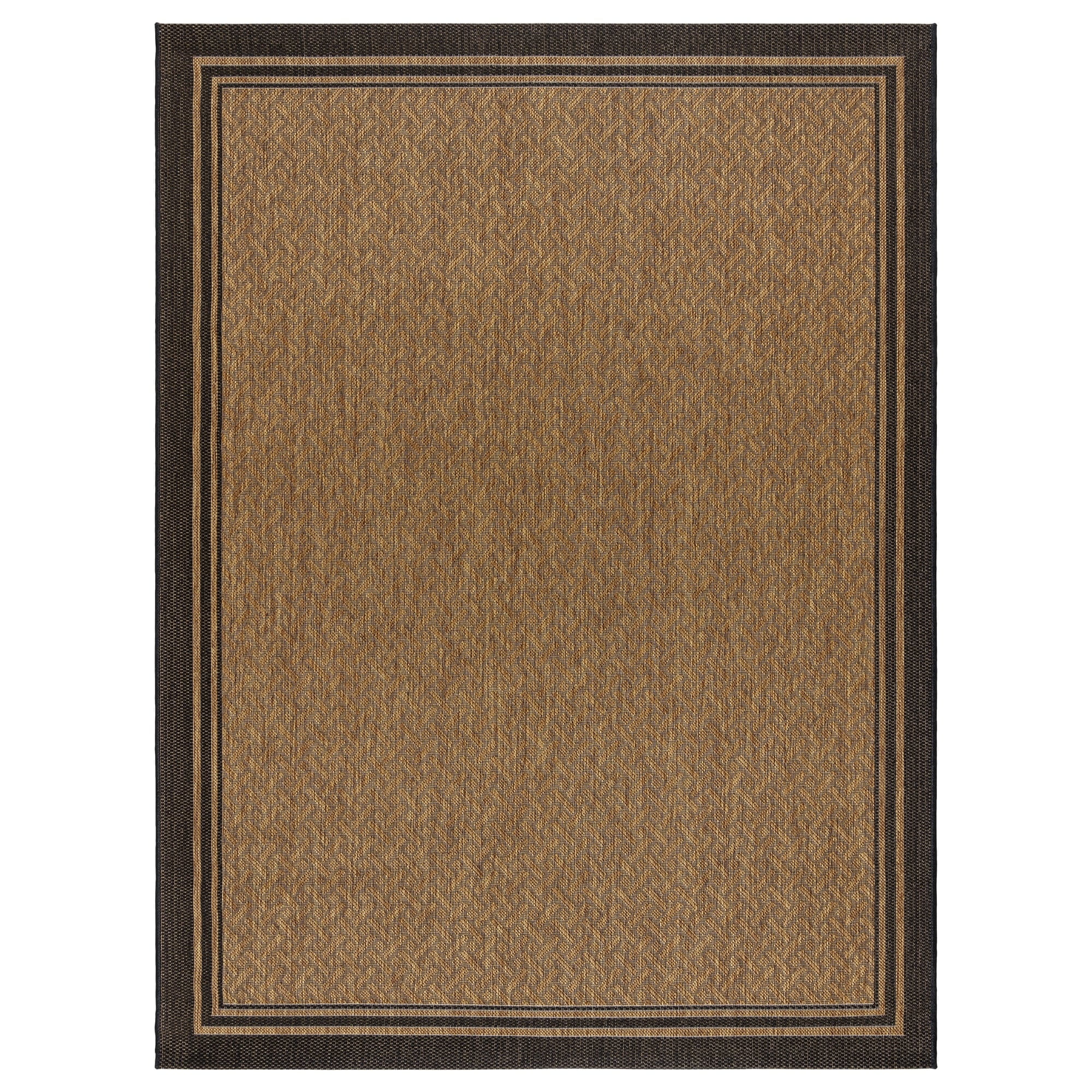 Gertmenian Paseo Soroa Border Chestnut Black Outdoor Indoor Area Rug, 8x10
