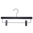 thumbnail image 1 of NAHANCO #20714RC 14" Low Gloss Espresso Wooden Skirt/Pant Hangers (Pack of 100), 1 of 5