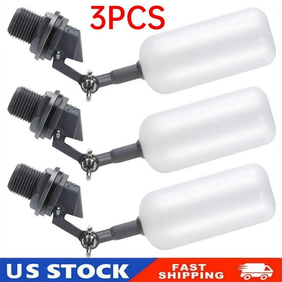 3Pcs Float Ball Valve, 3/4 Inch Water Tank Filter Float Valve for Aquariums,Pool