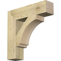 Ekena Millwork 6"W x 26"D x 26"H Imperial Block Rough Sawn Bracket, Douglas Fir