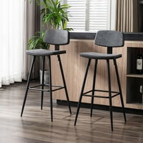 Walsport Furniture Bar Stool, Black, Set of 2