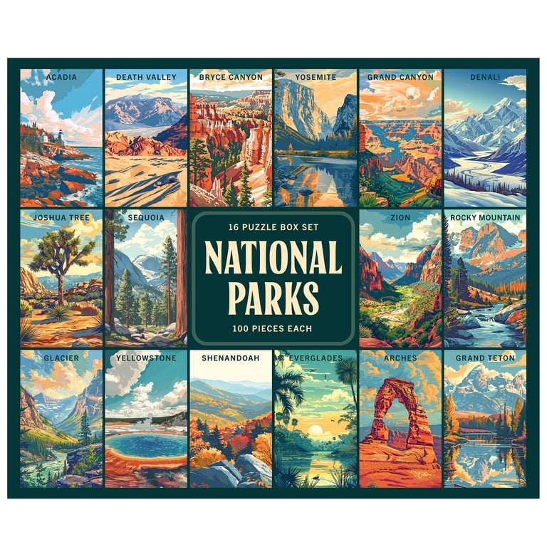 RoseArt National Parks Puzzle Box Set, 16 Puzzles photo 7