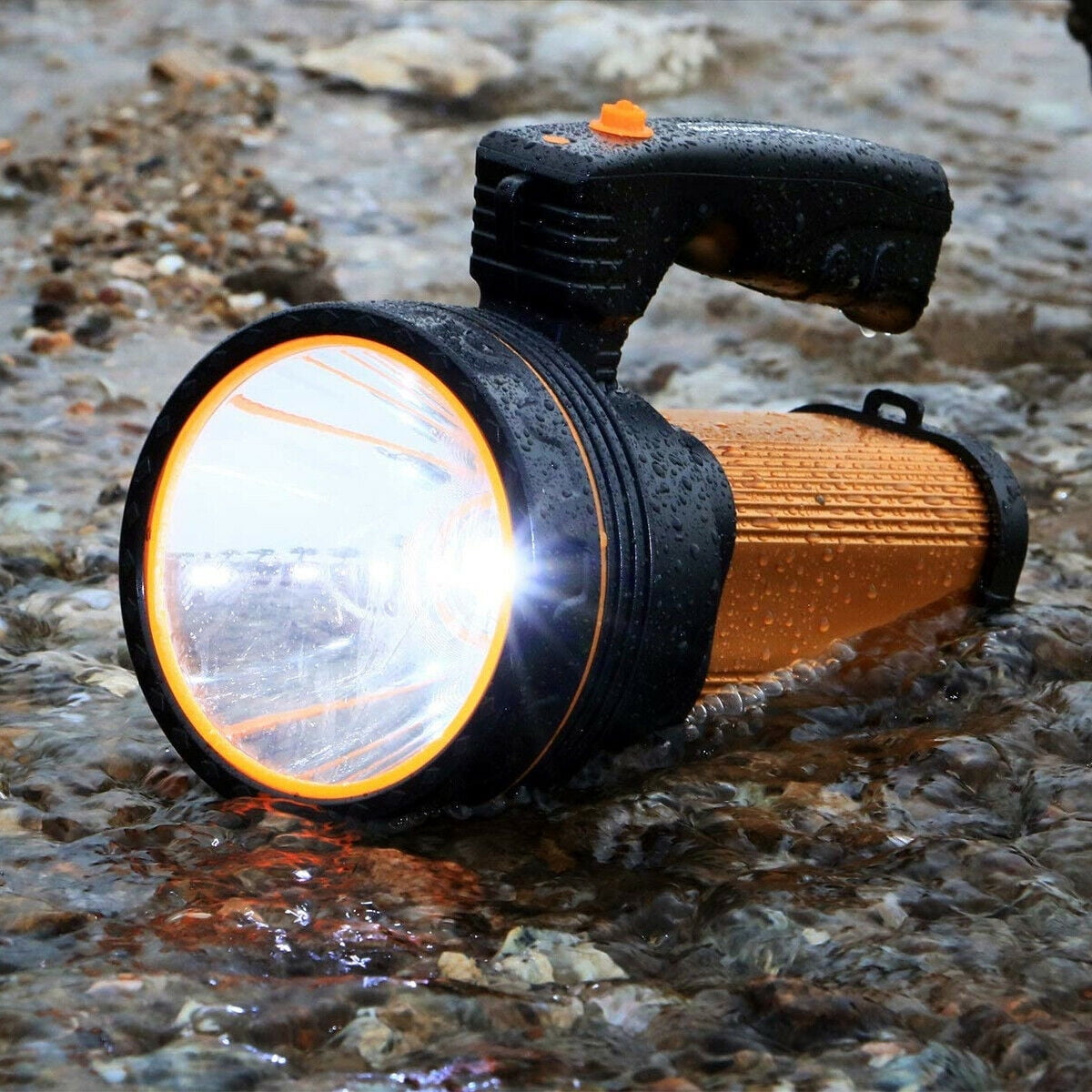 Super Bright LED Searchlight Rechargeable Handheld Spotlight Flashlight Portable