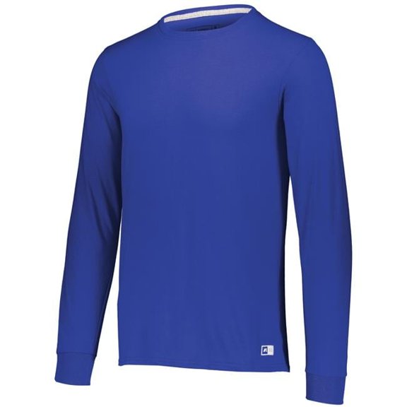Adult Essential Long Sleeve T-Shirt, Royal - Small