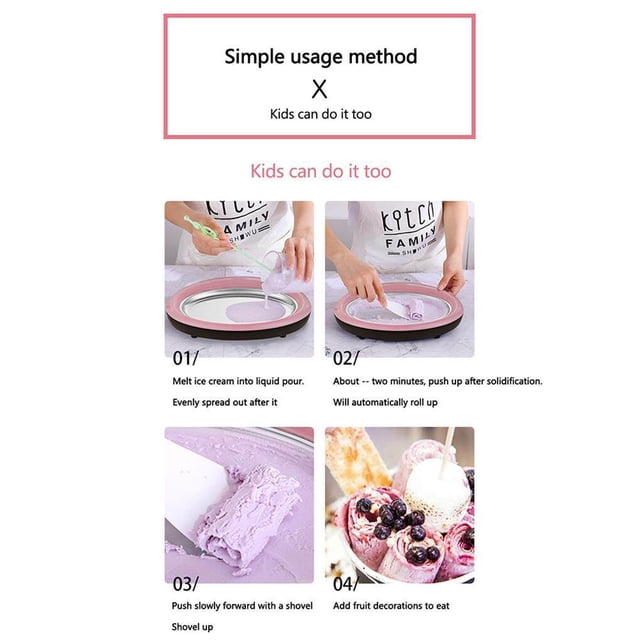 Xingzhi Fried Yogurt Machine Household Small Ice Maker Children Fried Ice Cream Roll Machine Yogurt Maker for Kid Child