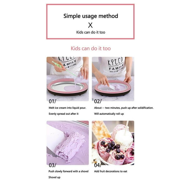 Xingzhi Fried Yogurt Machine Household Small Ice Maker Children Fried Ice Cream Roll Machine Yogurt Maker for Kid Child