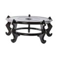 thumbnail image 3 of DOLITY Wood bowl Stand Pedestal Planter Stand Multipurpose Bonsai Rack Plant Holder Diameter 28cm, 3 of 9