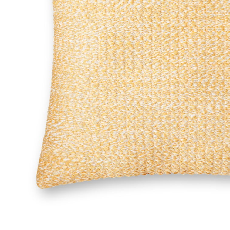 Better Homes & Gardens 18" x 18" Yellow Woven Outdoor Pillow
