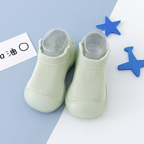 Sock Shoes Non- Toddler Walking Shoes Breathable Lightwewight Soft Sole Rubber Cotton Toddler Shoes Winter Socks for Girls 0-6 Months