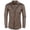 a-Coffee11633, variant on FINALGANG Mens Long Sleeve Cowboy Shirt With Embroidery Collar Slim Fit Button Front Casual Party Festival Shirt For Holiday Dance Daily Wear Coffee XXL