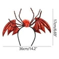 thumbnail image 2 of Hwkond Outdoor Halloween Decorations Spider Halloween Face Wing Festive Up Hair Buckle Winged Spider, 2 of 4