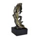 thumbnail image 1 of Figura de pluma, estatua de pluma, colección de decoración, adorno creativo único Bronce 95x82x21cm, 1 of 9