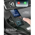 Nulaxy FM Bluetooth Transmitter for Car, Strong Microphone Bluetooth