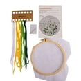 thumbnail image 7 of Embroidery Kit for Beginner, Three-Dimensional Transparent Yarn DIY Embroidery Plant Handmade Crafts Material Package+22CM Embroidered Shed, 7 of 7