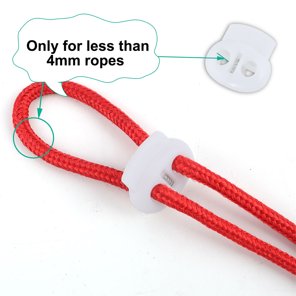 10x Shoe Lace Shoelace Buckle Rope Clamp Cord Lock Stopper Run Sports Clips  Top