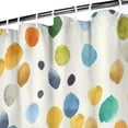 thumbnail image 3 of Waterproof Beautiful Colorful Floral Shower Curtain 72x72 Inch Boho Style Polyester Unique Shower Curtain for Bathroom Hotel Home Decor with 12 Plastic Hooks, 3 of 5