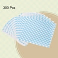 thumbnail image 3 of 300pcs Square Checkered Wax Paper Sheets 11.81" x 11.81" Oil-absorbing Dry Food Wrapping Paper for Sandwich Baking Liners Picnic Basket Bread Hamburger Wrap Kitchen, Blue, 3 of 7