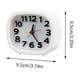 thumbnail image 2 of Reloj despertador cuadrado creativo sin tictac, silencioso, con números, for dormitorio, mesita de noche, oficina, decoración del hogar, relojes de cuarzo que funcionan con pilas, 2 of 5
