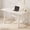 White, variant on IOTXY Solid Wood Executive Desk - 48″L Simple Computer Table for Study and Office, White