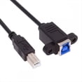 thumbnail image 4 of Cable de Extensión USB 3.0 Tipo B Hembra A USB 2.0 Tipo B Macho de 5 Gbps para Disco SSD, Cámara y Datos de 30 cm., 4 of 5