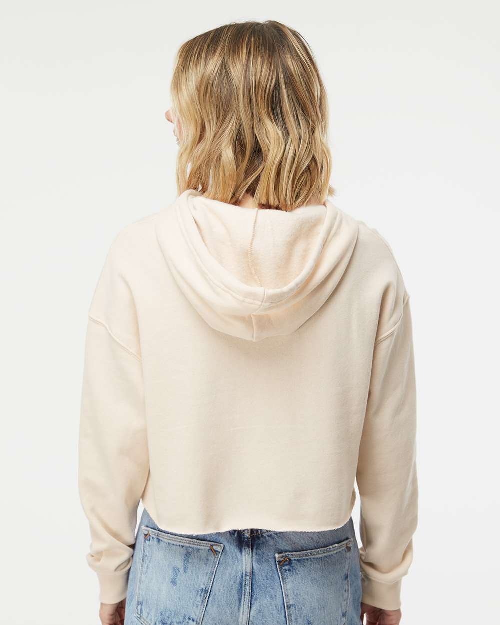 Independent Trading Co. Womens Lightweight Crop Hooded Sweatshirt