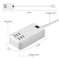 thumbnail image 2 of FungLam USB Charging Hub, 6 Port USB Wall Travel Charger Fast Charging AC Power Adapter Cell Phone Tablet, 2 of 10