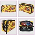 thumbnail image 3 of MUOOUM Pencil Case, Skull Pizza Pattern Large Capacity Pencil Pouch Stationery Pen Bag, 3 of 7