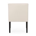 thumbnail image 7 of Accent Chair, Living Room Accent Chair, Upholstered Arm Chair with Wood Legs, Mid-century Modern Single Sofa, Beige+Black, 7 of 7