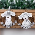 thumbnail image 5 of Corona de Navidad, corona de Papá Noel, coronas artificiales de Navidad, corona de muñeco de nieve, corona de círculo de vid, decoración navideña para el hogar, puerta, ventana, pared, decoración de Navidad Sailing Electrónica, 5 of 5