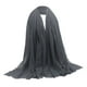 thumbnail image 4 of Bufanda de mujer, , Bufandas de verano, Bufanda de seda, Bufanda de algodón, Todos gris Yuyangstore Bufanda de algodón suave para mujer, 4 of 7