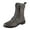 Grey, variant on NOKIO Women'S Lace-Up Vintage Ankle Boots Women'S Ankle Boots With Side Zippers, Women's Front Lace Up Solid Color Side Zipper Low Heel Flat Large Size Mid Calf Boots Women'S Stylish Short Boots