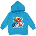 thumbnail image 2 of Inktastic Three-i-e-i-o 3rd Birthday Toddler Hoodie, 2 of 4