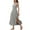 Gray, variant on Summer Dresses for Women 2025, Women's Summer Solid Color Sleeveless Round Neck Irregular Hem Dress Skirt(Black,S)