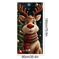 thumbnail image 3 of cpengpj 35x71 Inch Christmas Door Cover, Polyester Holiday Door and Wall Decoration for Festive Home and Party, Durable Red/Green Design, Easy Install, 3 of 7