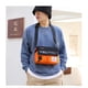 thumbnail image 5 of Bolso bandolera de nailon para hombre, estilo militar, de alta calidad, informal, tipo maletín, con solapa para el hombro, X162C, 5 of 5