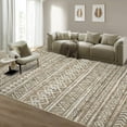 thumbnail image 2 of Hasoo Taupe Rugs for Living Room Washable 4x6 Area Rugs Moroccan Style Carpet Boho Bedroom Dining Room Throw Indoor Carpet, 2 of 6