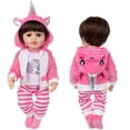 thumbnail image 4 of AmaMary 22-23 inch Pink Unicorn 4-Piece Cotton Doll Clothes Set with Socks, Pants, Jacket & Top, Magical Pretend Play, Birthday, Christmas, Dress-Up Party for Kids, 4 of 5