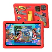 Contixo K103 10" Kids Tablet 2025 Edition, 8-Core 2.0GHz, 3GB RAM, 32GB Storage, Android 13, 80 Disney E-Books, Contixo Academy, Kid-Proof Case with Kickstand, Red