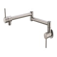 thumbnail image 1 of Robinet d'Évier de Cuisine Mural Robinet de Remplissage de Pot Robinet de Cuisine en Laiton Robinet d'Évier Froid Unique Rotation Bec Pliant Doré/chrome, Facile à Utiliser, 1 of 7