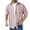 Hot Pink, variant on Wancir Men's Casual Stylish Short Sleeve Button-Up Striped Dress Shirts Cotton Beach Shirt