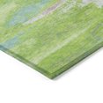 thumbnail image 4 of HomeRoots 612519 9 x 12 ft. Lime Green & Sky Blue Abstract Washable Indoor & Outdoor Rectangle Area Rug, 4 of 5