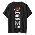 thumbnail image 4 of Tops Cortos para las Mujeres, Doble Cara Impreso Cuello Redondo Gota Hombro Camiseta, Top Estirable Casual, 4 of 5