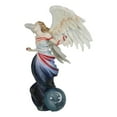 thumbnail image 6 of Written in the Wind Sheila Wolk Angel Statue 10.25"H Celestial Angel With Moon, 6 of 10