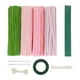 thumbnail image 1 of Limpiadores de pipa, suministros para manualidades, kit para hacer flores, accesorios de decoración, accesorio para fotos, tallo de chenilla, ramo Rosa, 1 of 8