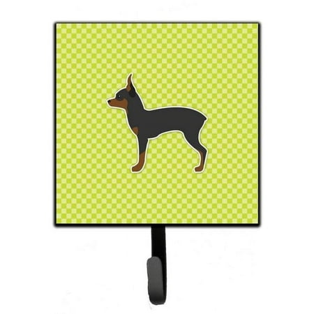 Carolines Treasures BB3787SH4 Toy Fox Terrier Checkerboard Green Leash or Key Holder