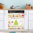 thumbnail image 5 of IAUYY Magnetic decorative sticker - 23x26 Inch PVC Refrigerator Decorative Cover, Removable DIY Art for Kitchen Appliances A Flags Wreaths, 5 of 6