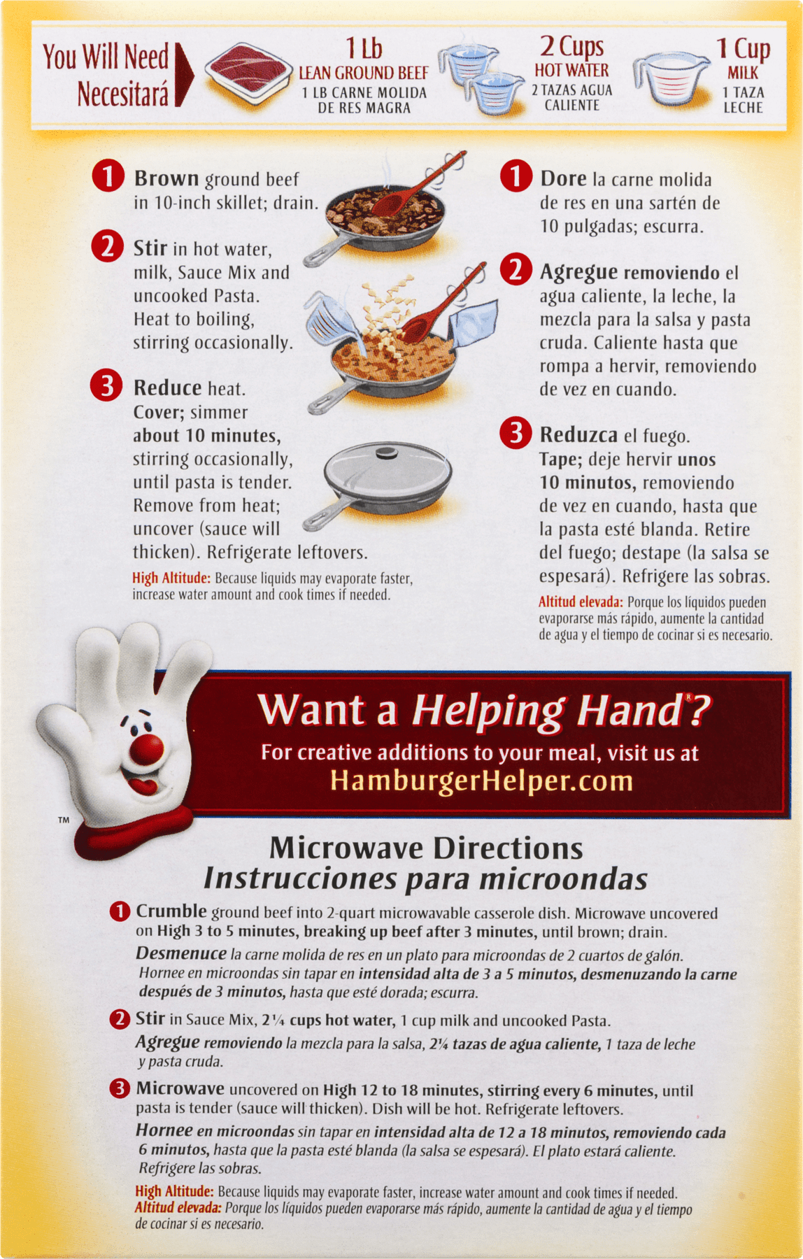 Betty CrockerÂ® Beef Pasta Hamburger HelperÂ® 5.6 oz. Box
