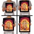 thumbnail image 7 of IBA Indianbeautifulart Panch Mukhi Hanuman Picture Frame Religious Poster Black Wall Frame Deity Photo Frame Wall Decor&nbsp;For Home/ Office/ Temple-6 x 8 Inches, 7 of 7