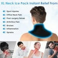 thumbnail image 2 of DERCLIVE Neck Ice Pack Wrap, Soft Gel Ice Packs for Injuries Reusable, Cold Compress for Cervical Pain Relief, Sports Injuries, Swelling, Office Pressure, Black, 2 of 8